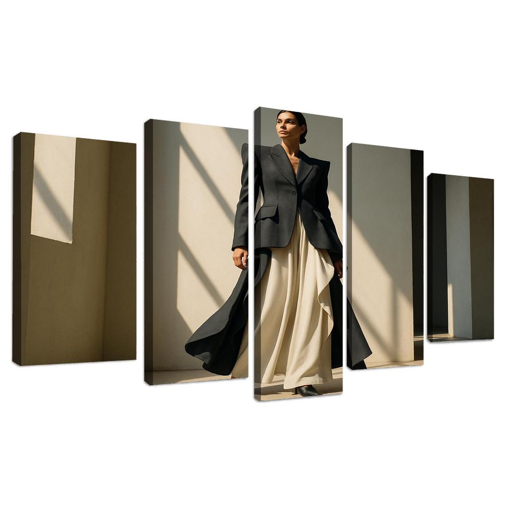 Architectural Draped Tailoring abstract paintings frame