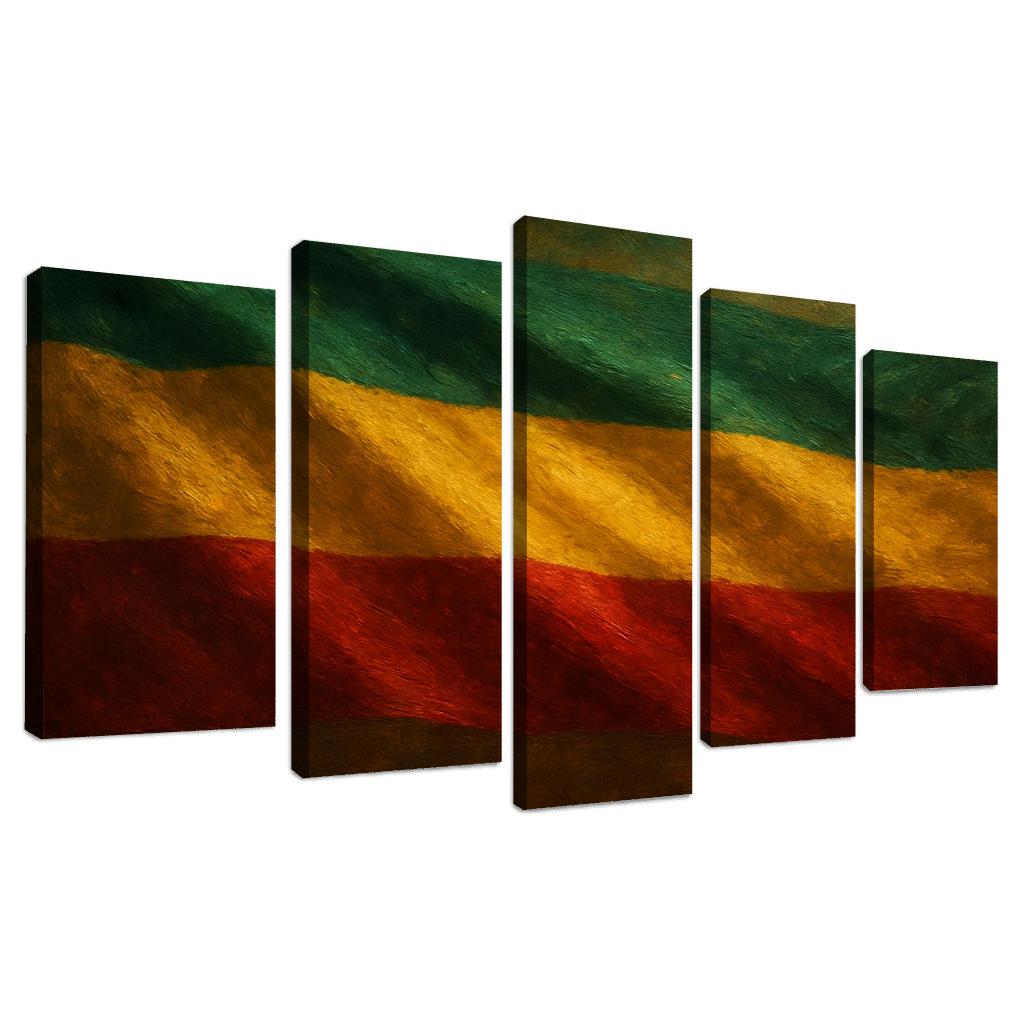 Pan African Tricolor Of Liberation oil paintings frame