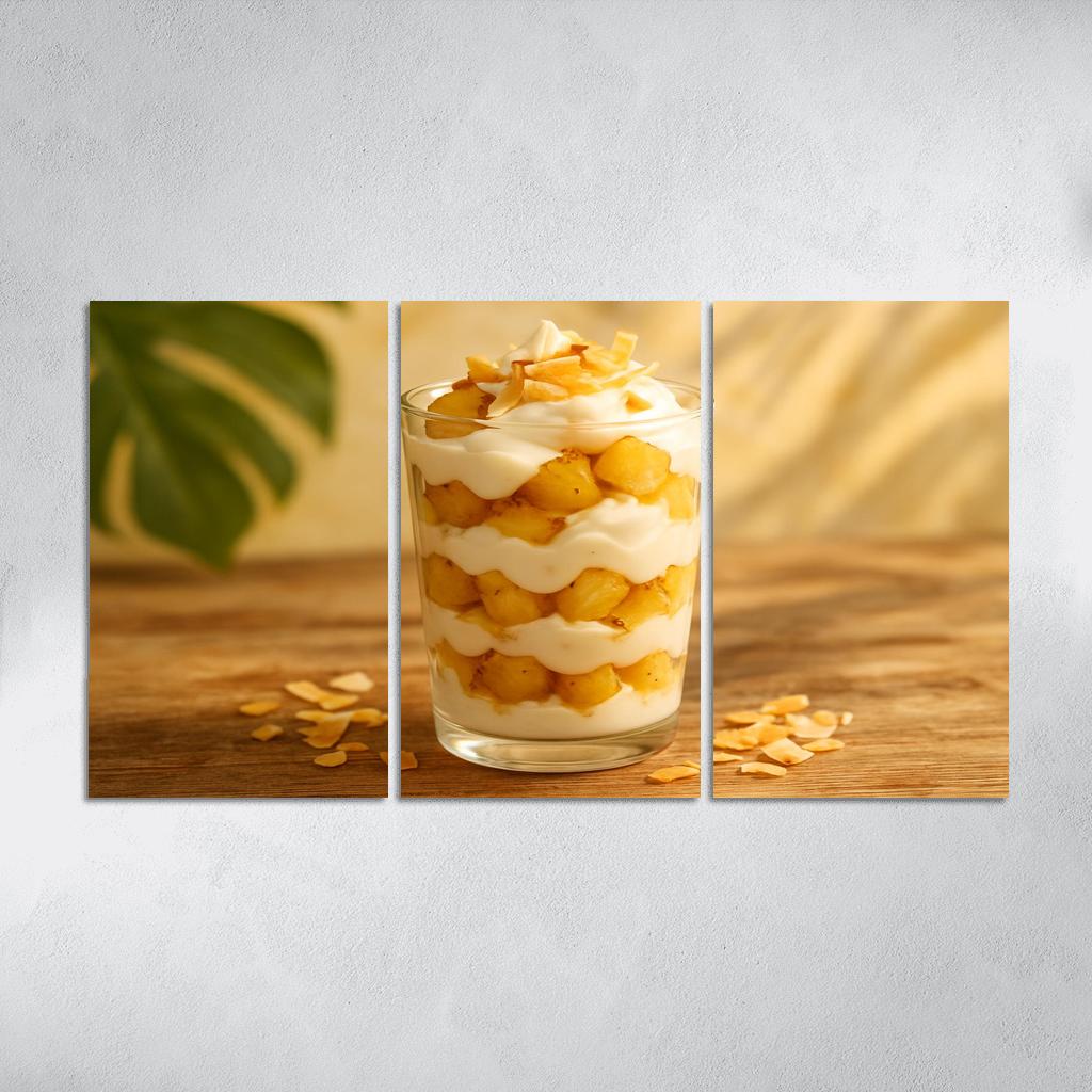 Roasted Pineapple Cloud Parfait canvas paintings frame
