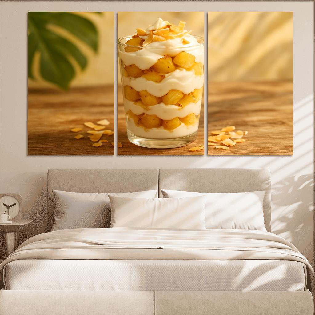 Roasted Pineapple Cloud Parfait canvas paintings frame