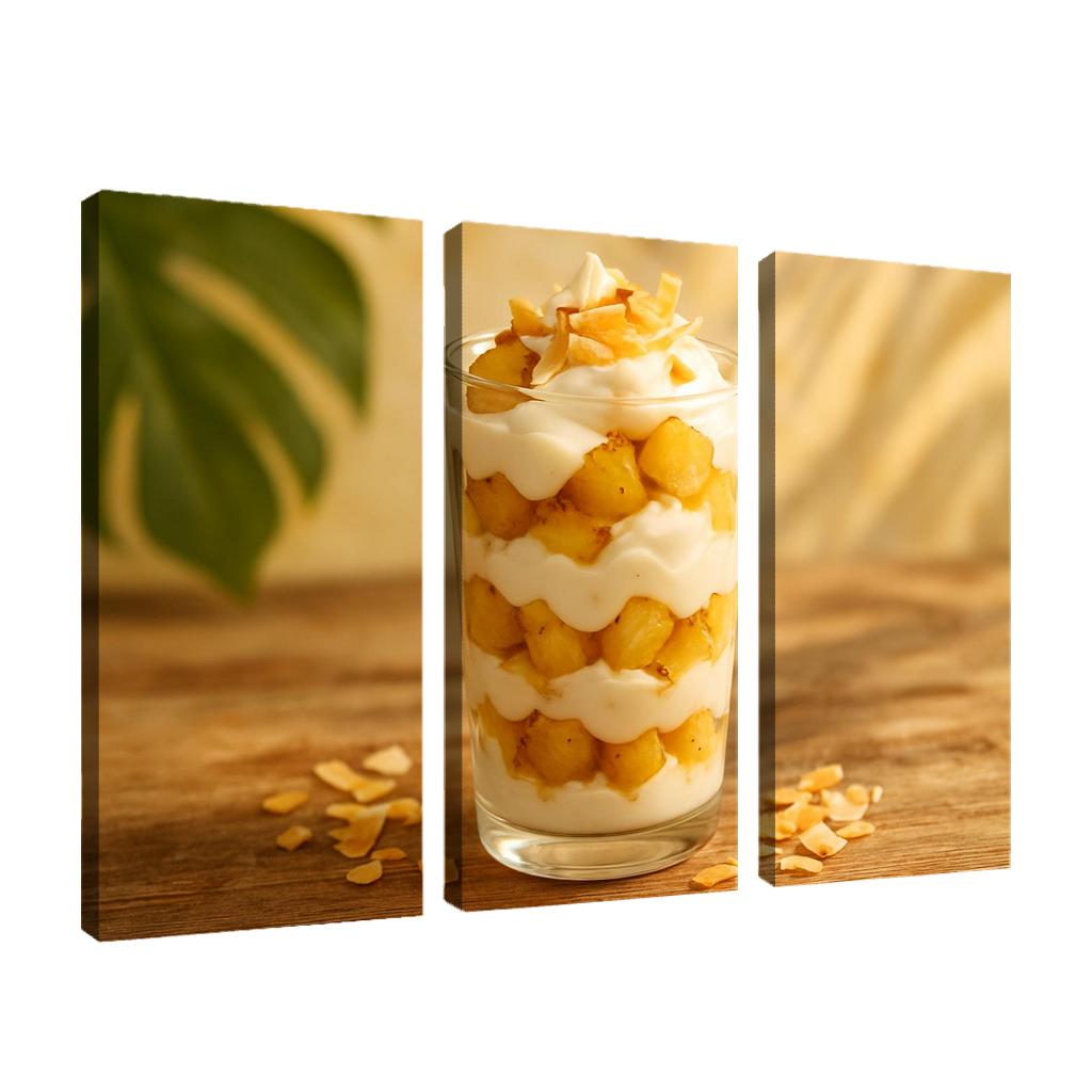 Roasted Pineapple Cloud Parfait canvas paintings frame