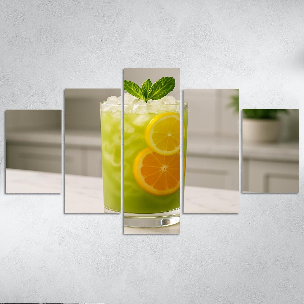 Iced Matcha Citrus Garden Spritz one-piece frames