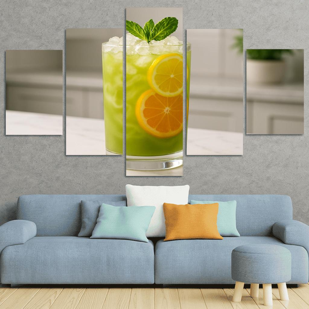 Iced Matcha Citrus Garden Spritz one-piece frames