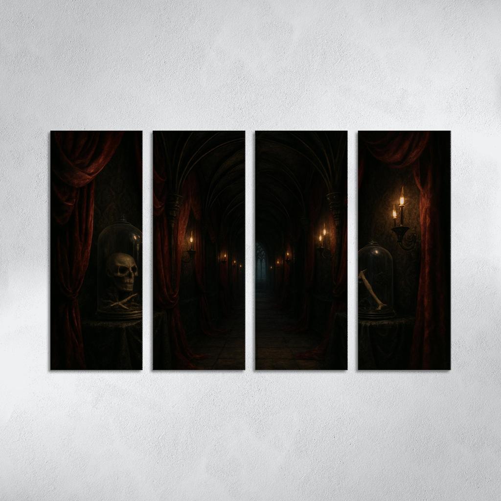 Velvet Reliquary Corridor canvas paintings frame