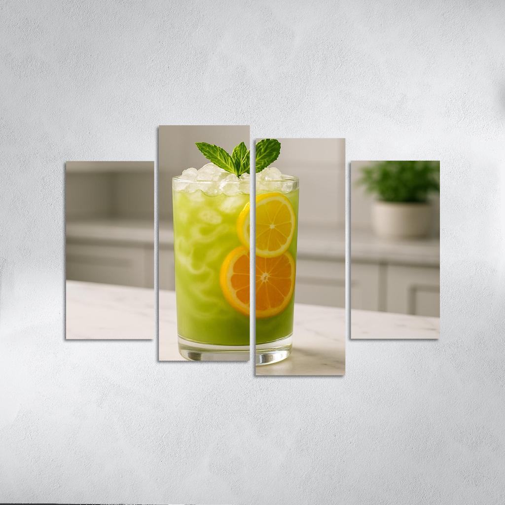Iced Matcha Citrus Garden Spritz one-piece frames