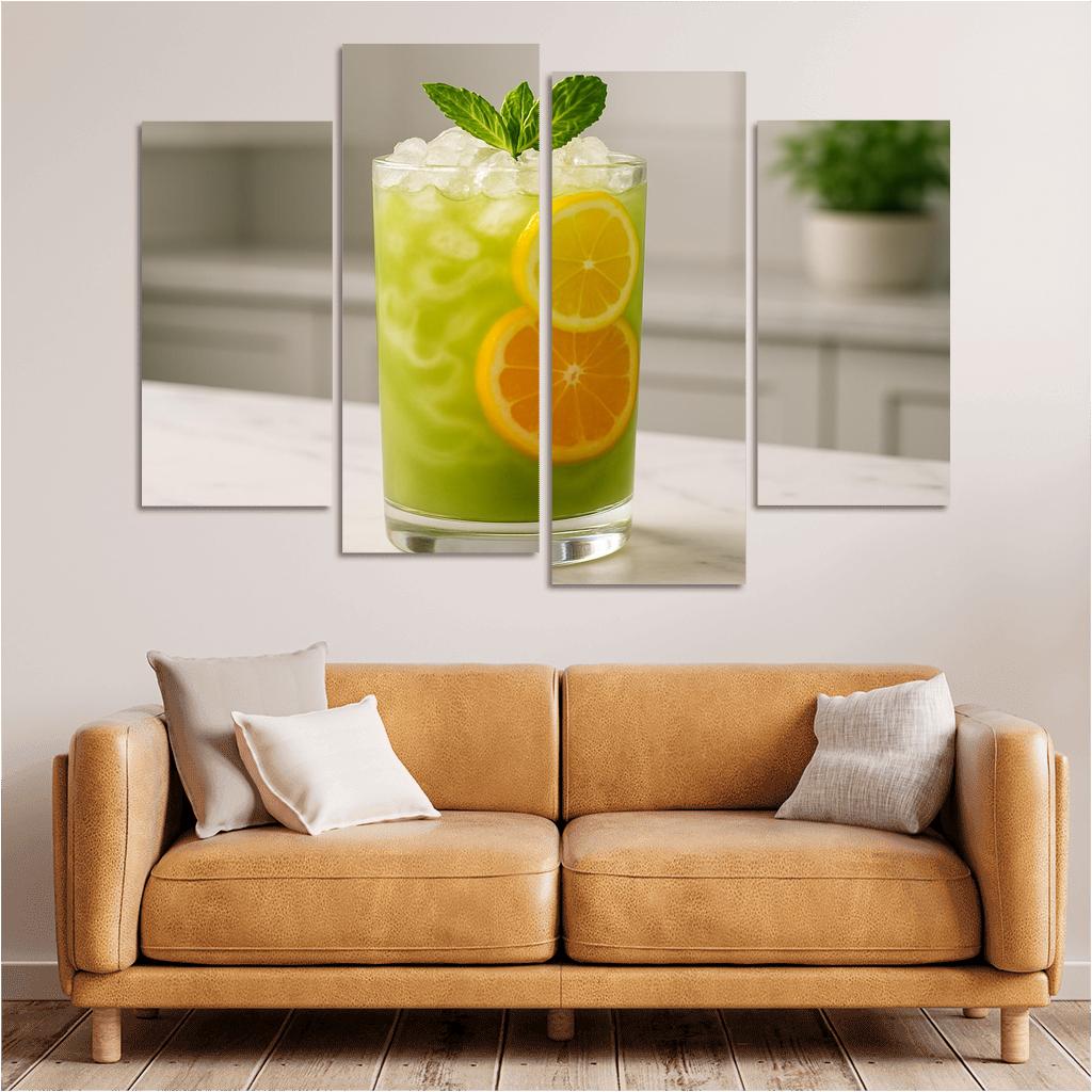 Iced Matcha Citrus Garden Spritz one-piece frames