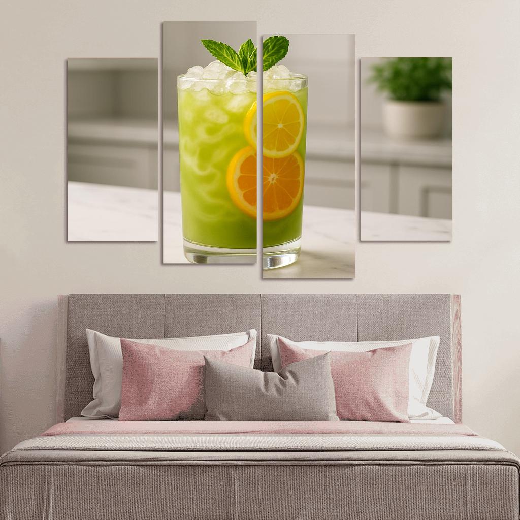 Iced Matcha Citrus Garden Spritz one-piece frames