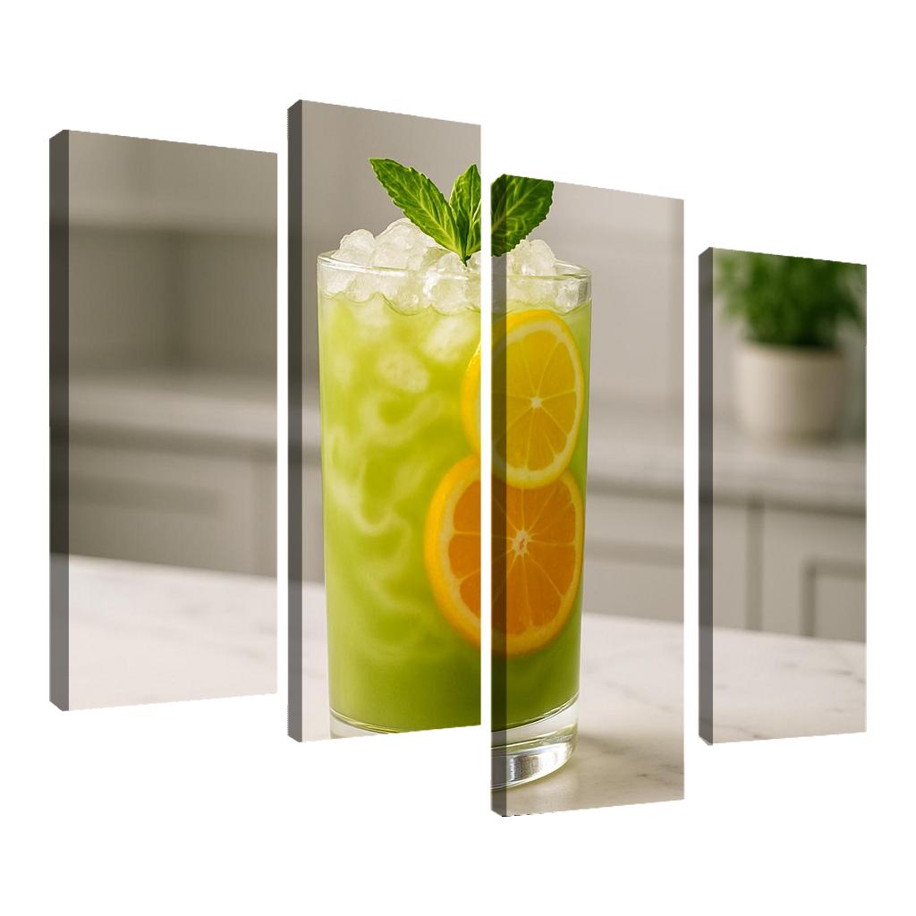 Iced Matcha Citrus Garden Spritz one-piece frames