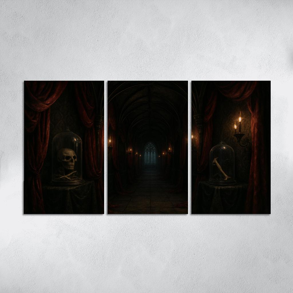 Velvet Reliquary Corridor canvas paintings frame