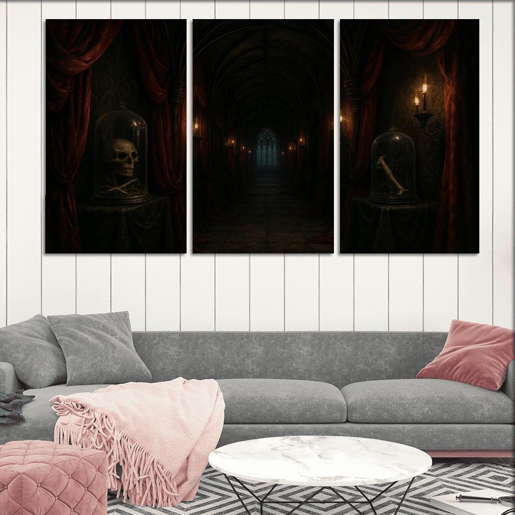 Velvet Reliquary Corridor canvas paintings frame