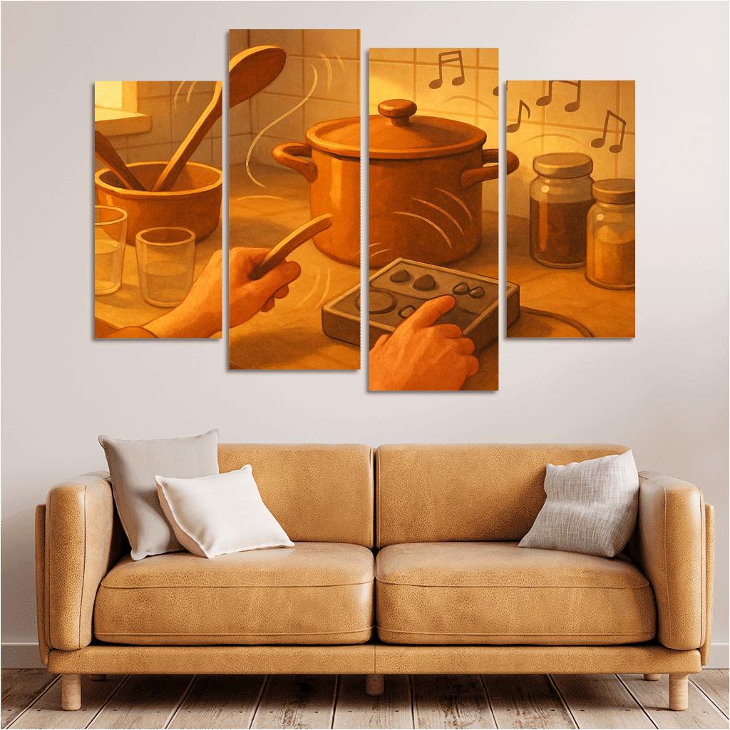 Kitchen Soundscapes And Rhythm Craft custom paintings frame