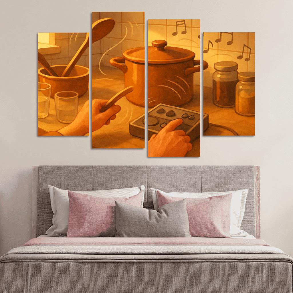 Kitchen Soundscapes And Rhythm Craft custom paintings frame