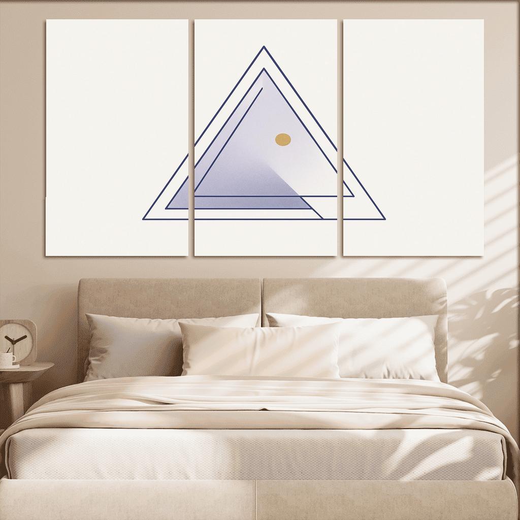 Breath Between Triads abstract paintings frame