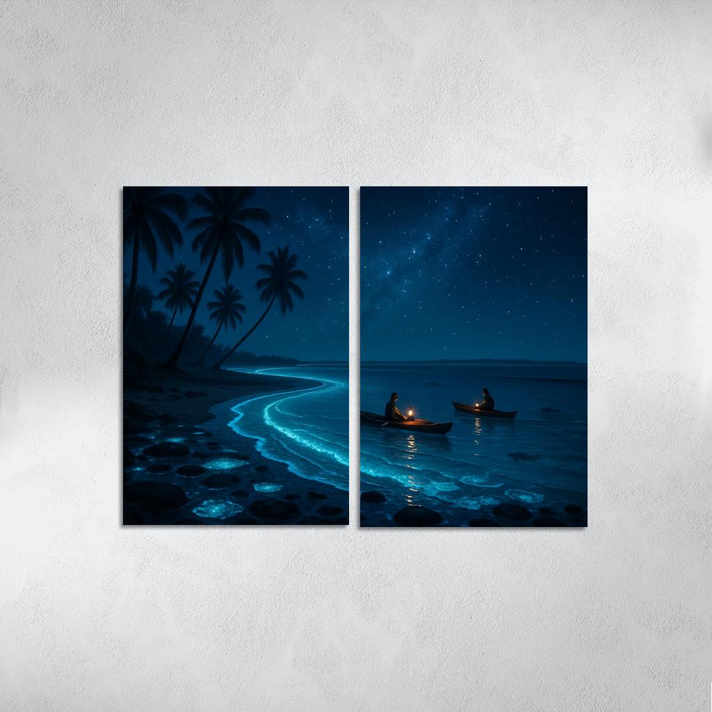 Silver Drift Shoal Bioluminescent Haven home decor