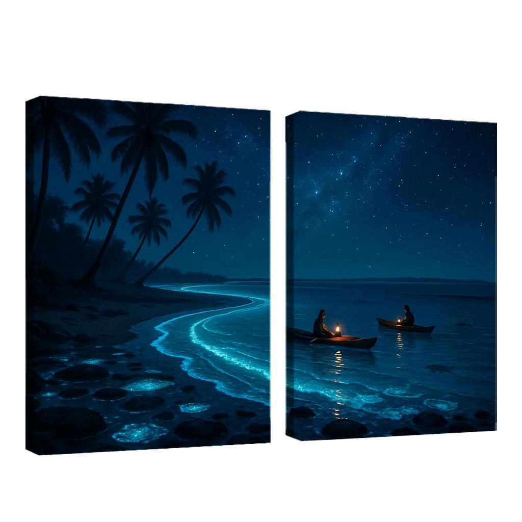 Silver Drift Shoal Bioluminescent Haven home decor