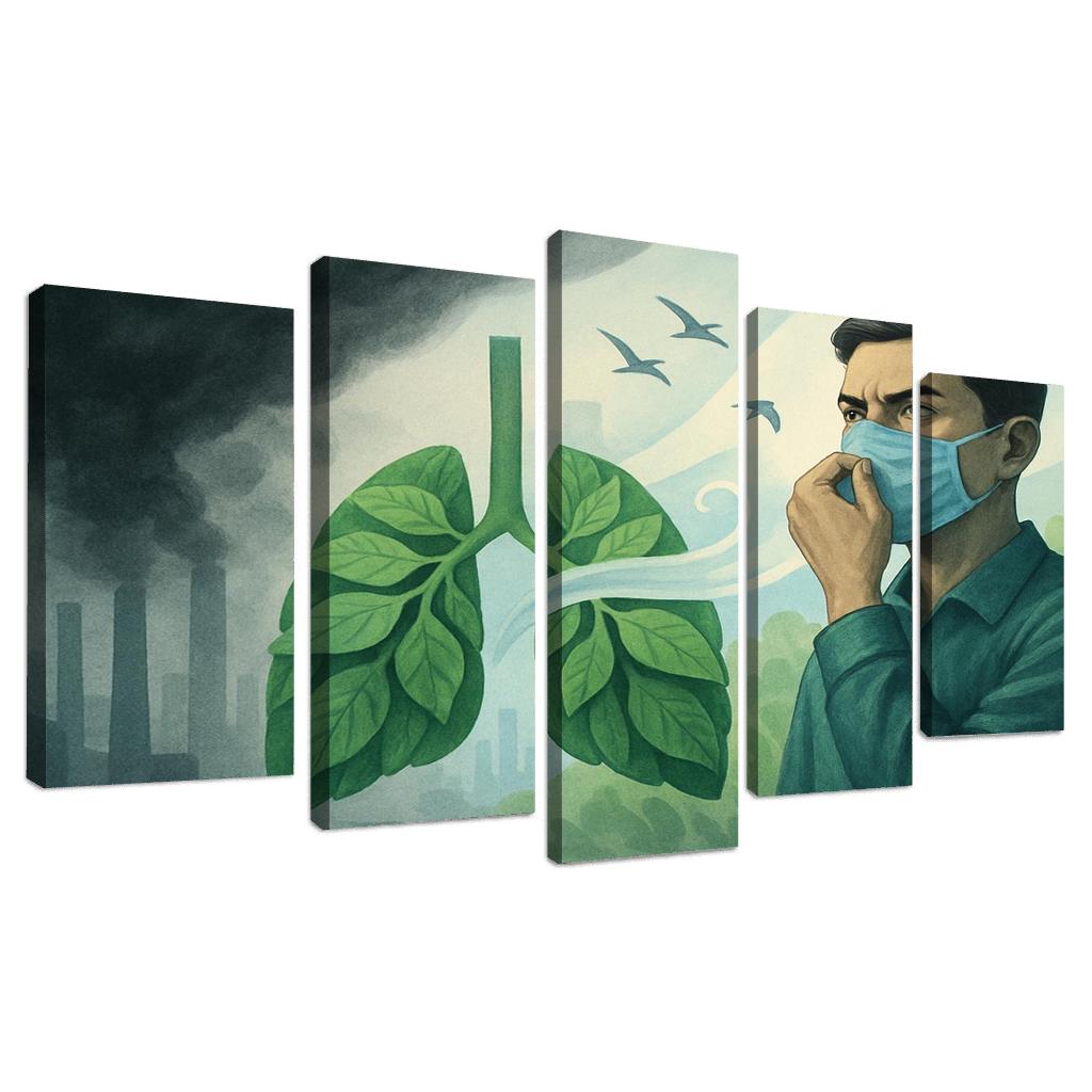 Right To Breathe Clean Air Justice oil paintings frame