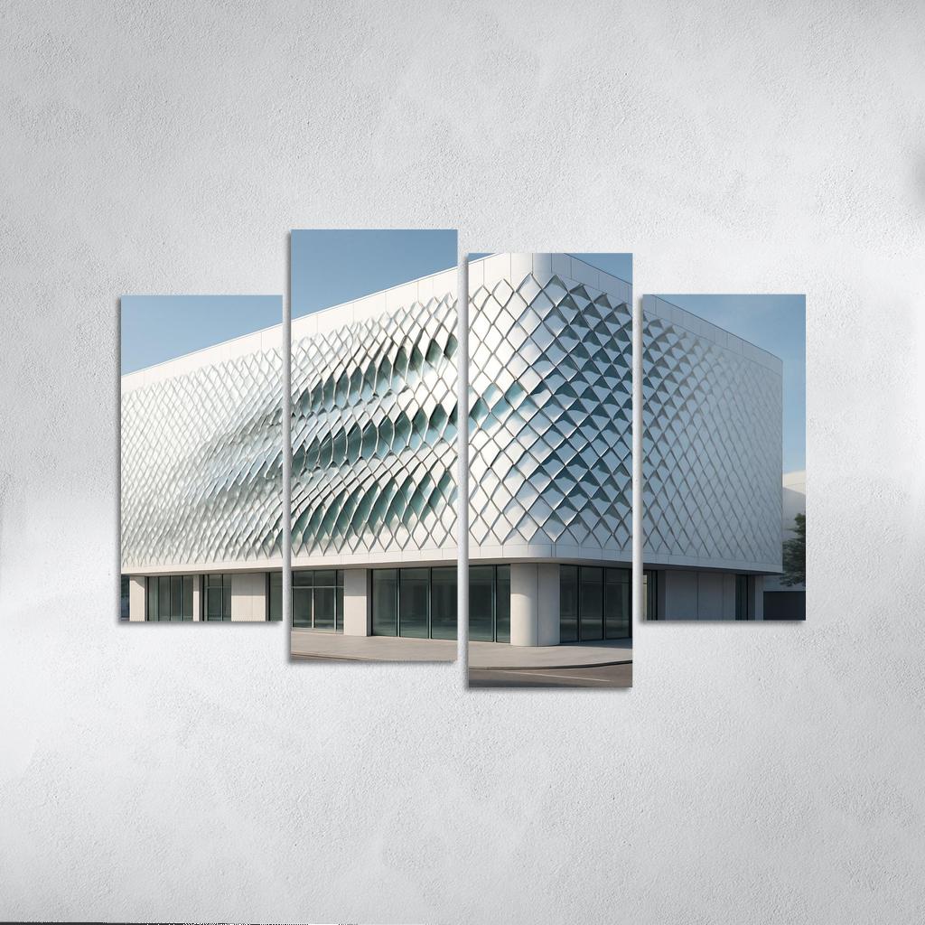 Kinetic Facade Climate Veil canvas paintings frame