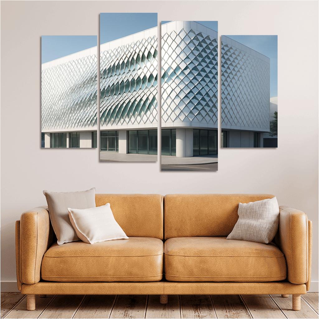 Kinetic Facade Climate Veil canvas paintings frame
