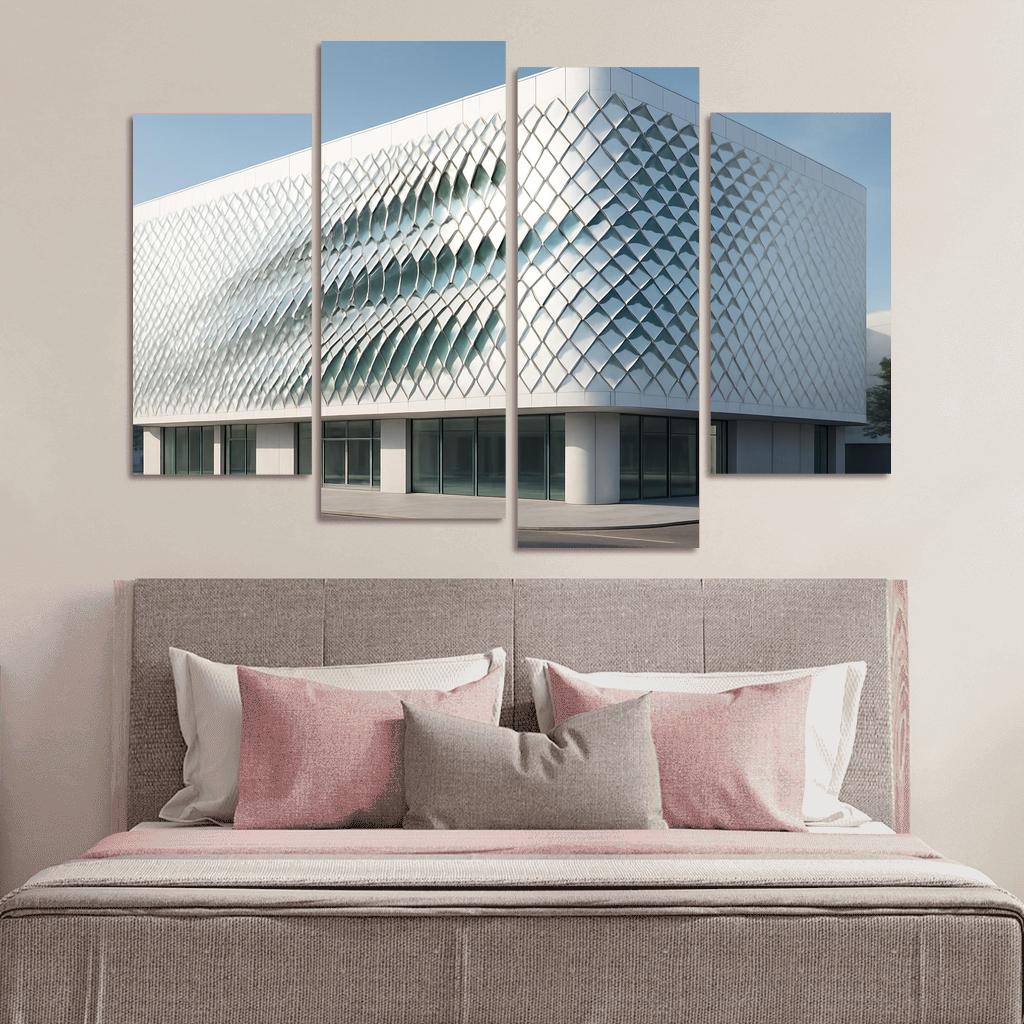 Kinetic Facade Climate Veil canvas paintings frame
