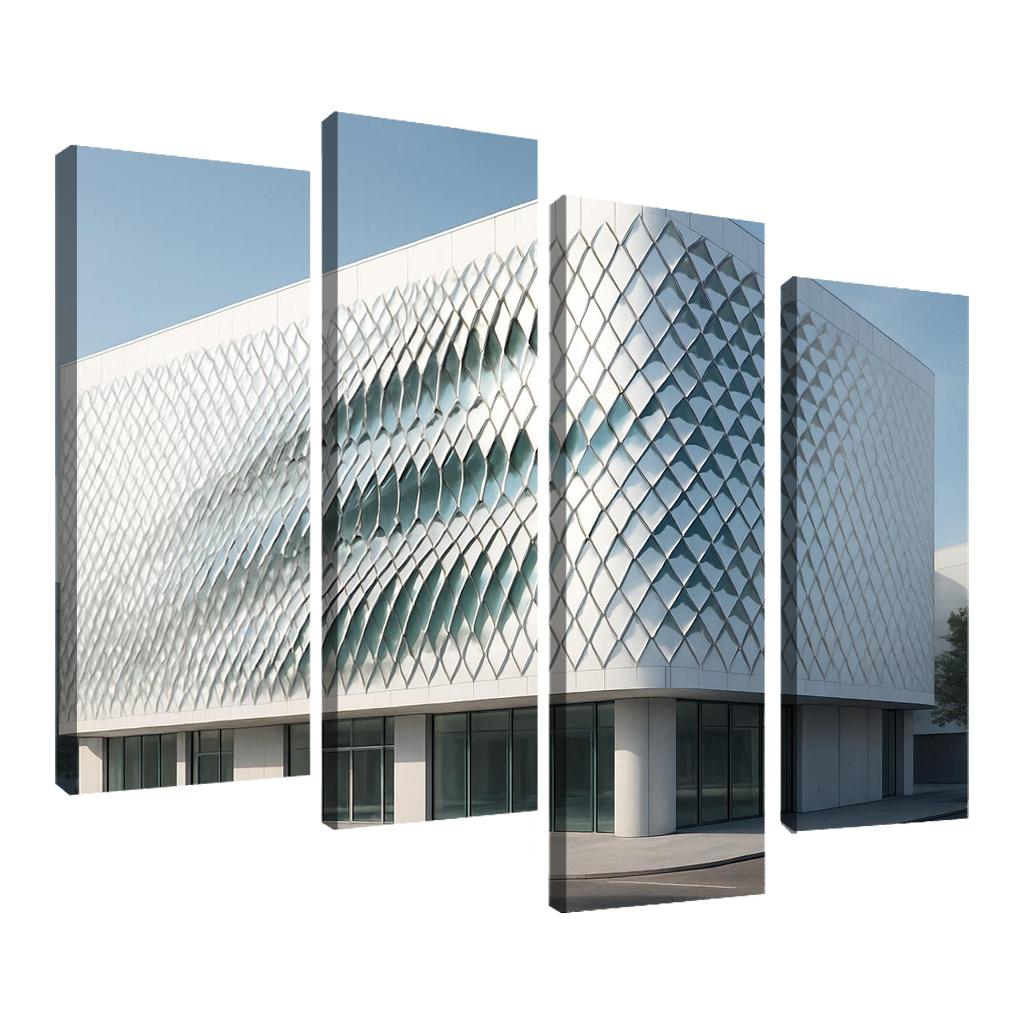 Kinetic Facade Climate Veil canvas paintings frame