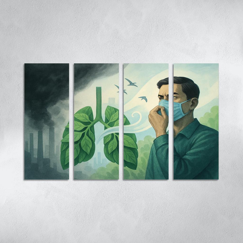 Right To Breathe Clean Air Justice oil paintings frame