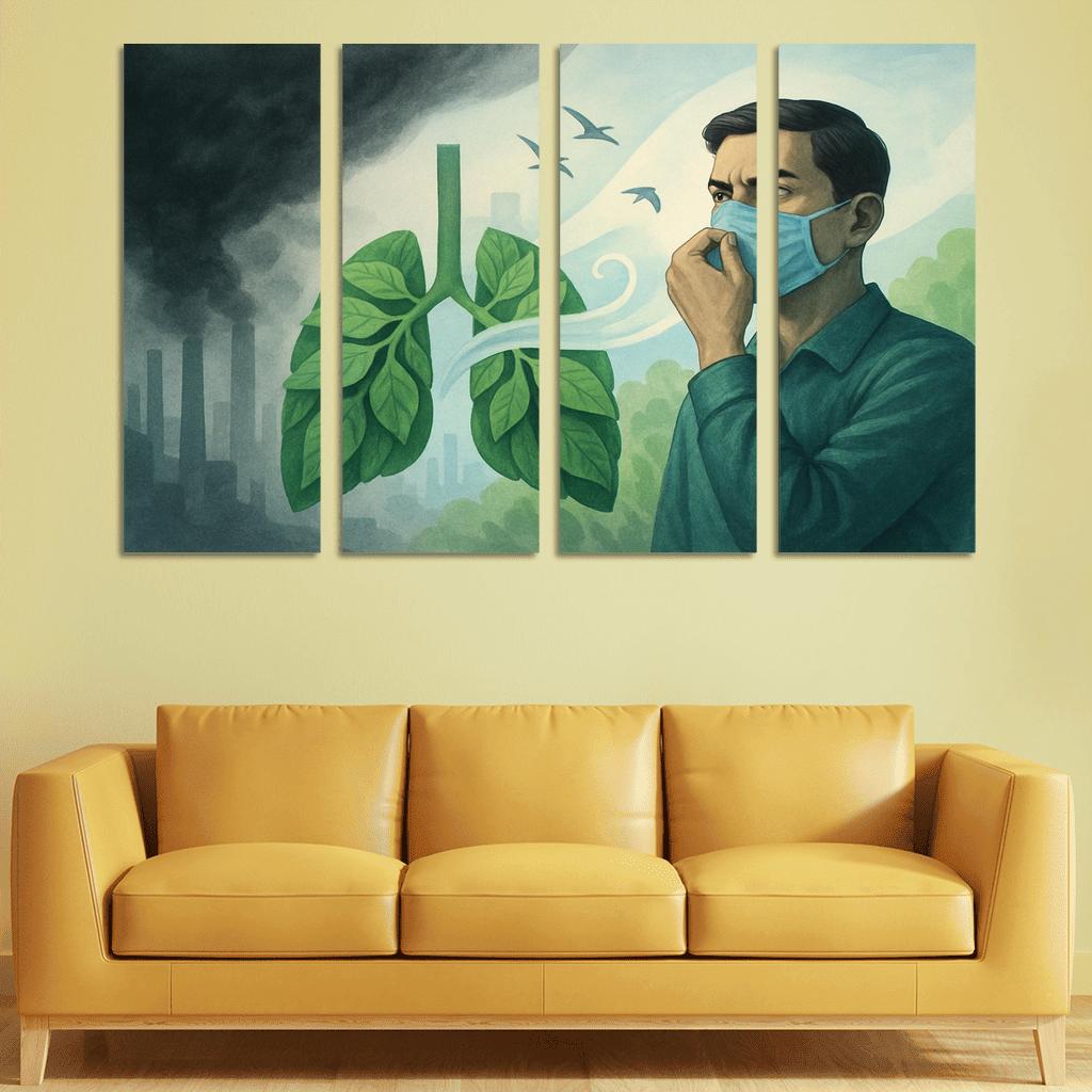 Right To Breathe Clean Air Justice oil paintings frame