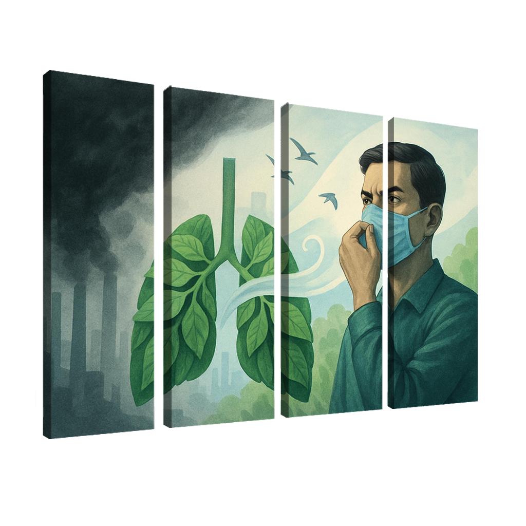 Right To Breathe Clean Air Justice oil paintings frame