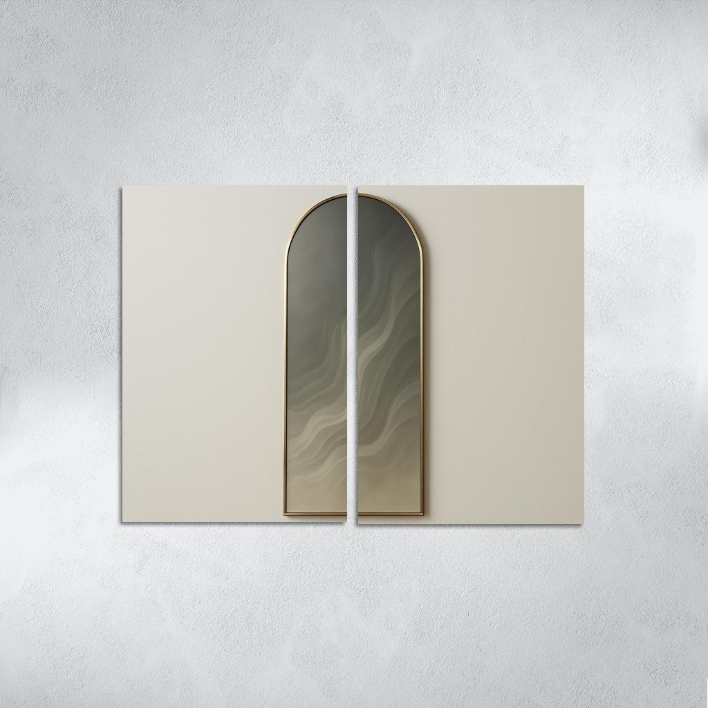 Etched Mirror Aurora Panel one-piece frames