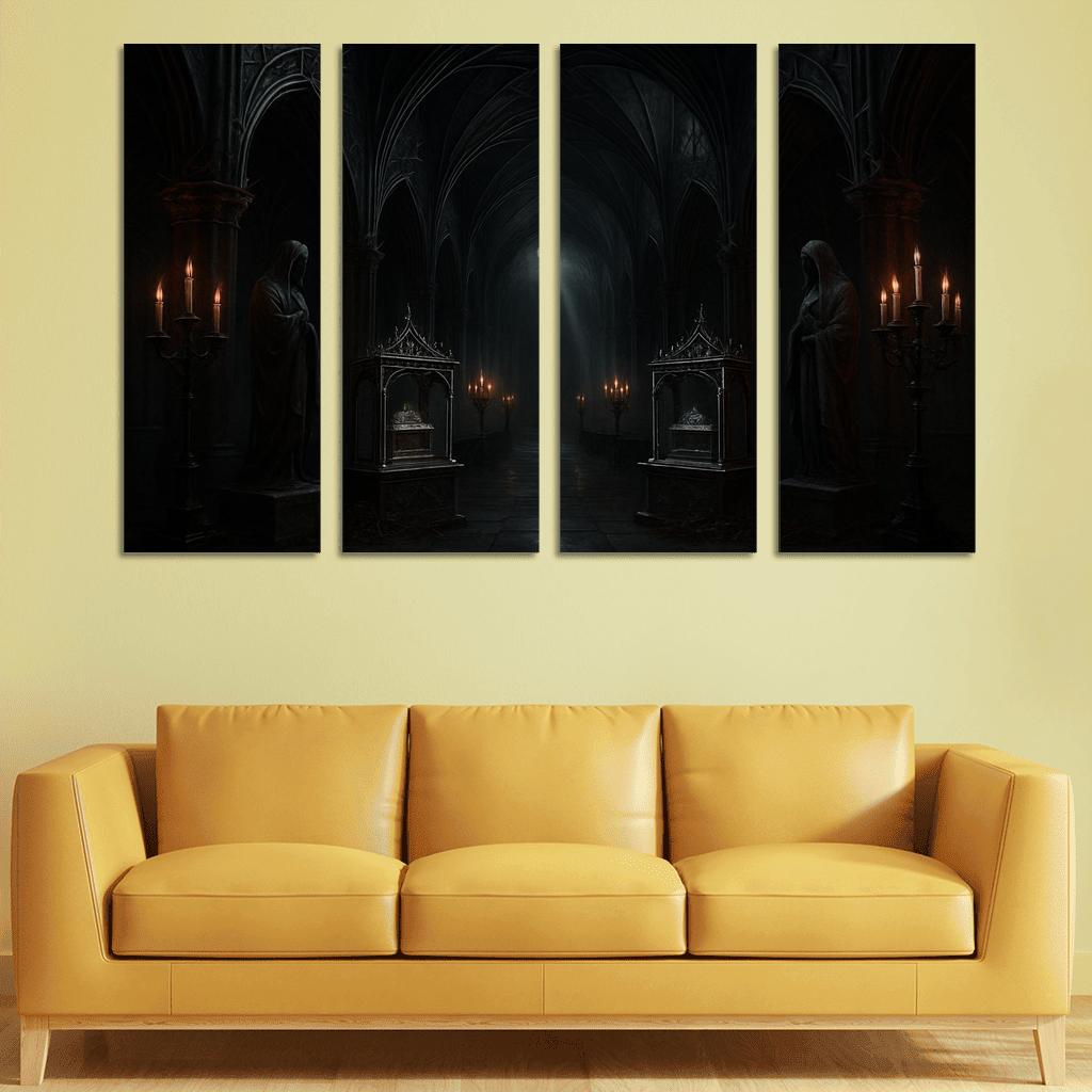 Thorned Reliquary Hall canvas paintings frame