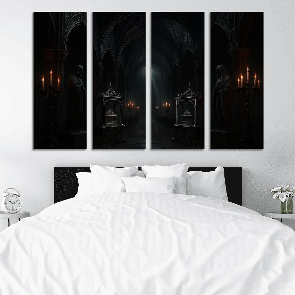Thorned Reliquary Hall canvas paintings frame