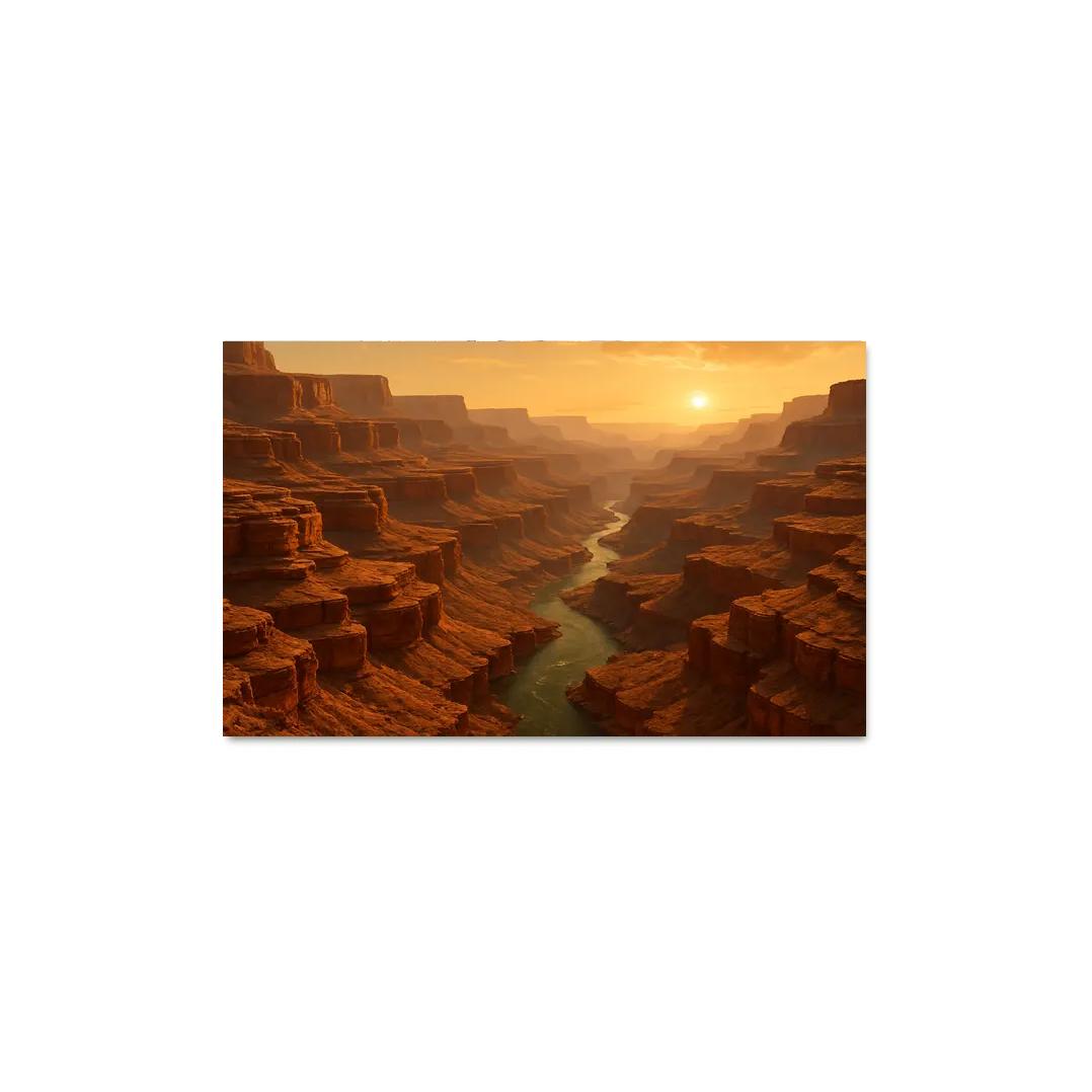 Amber Dawn Above Terraced Canyon wall art