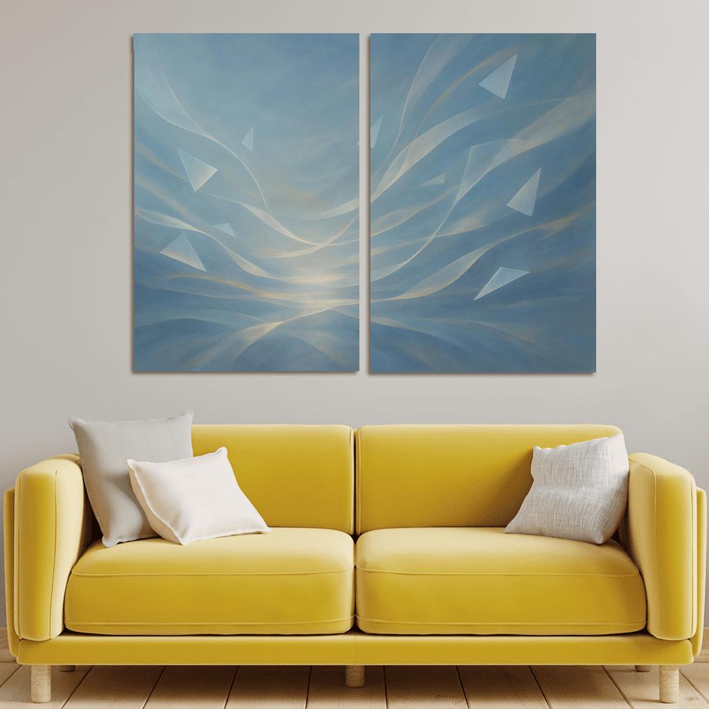 Symphony Of Unspoken Horizons canvas paintings frame