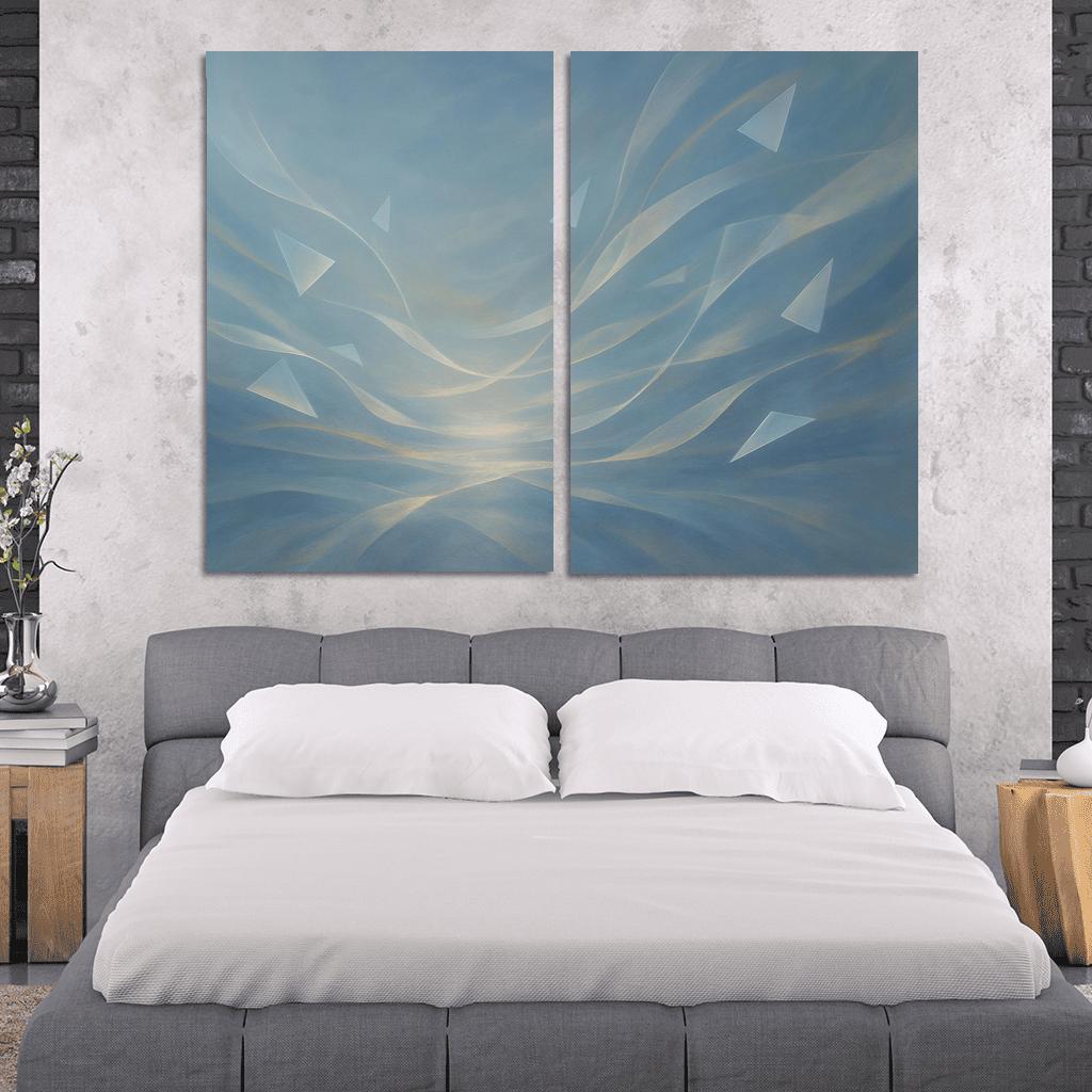 Symphony Of Unspoken Horizons canvas paintings frame