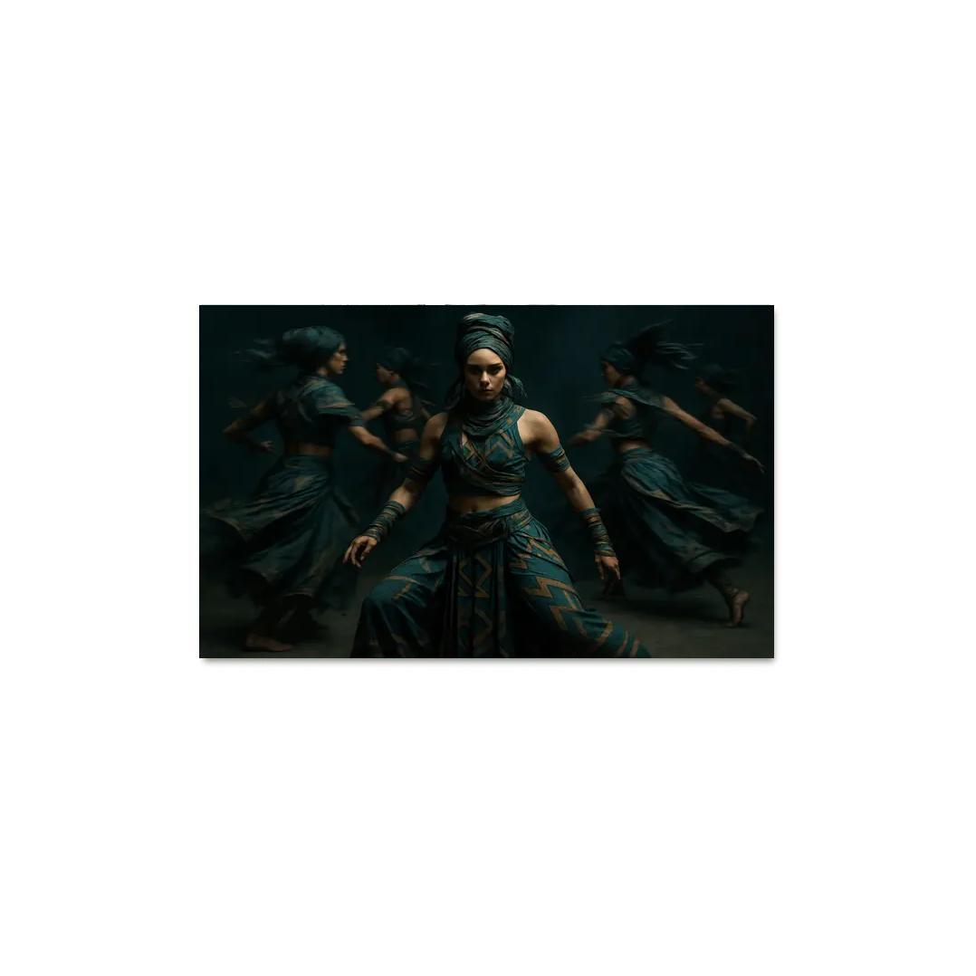 Neo Tribal Rhythmic Ritual wall decor