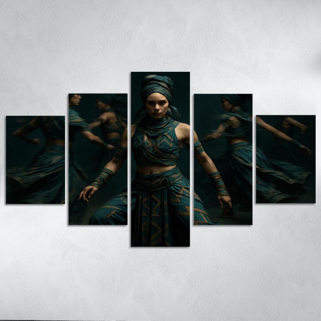 Neo Tribal Rhythmic Ritual wall decor