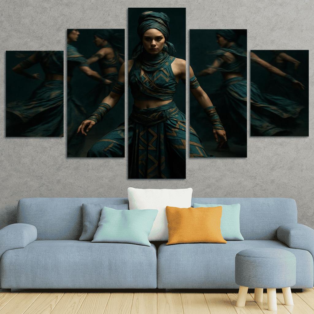 Neo Tribal Rhythmic Ritual wall decor