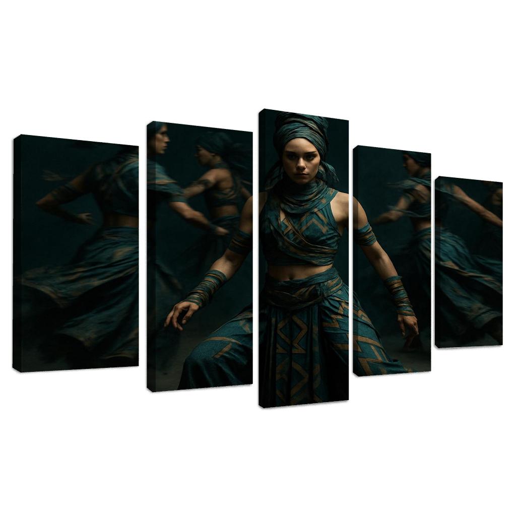 Neo Tribal Rhythmic Ritual wall decor