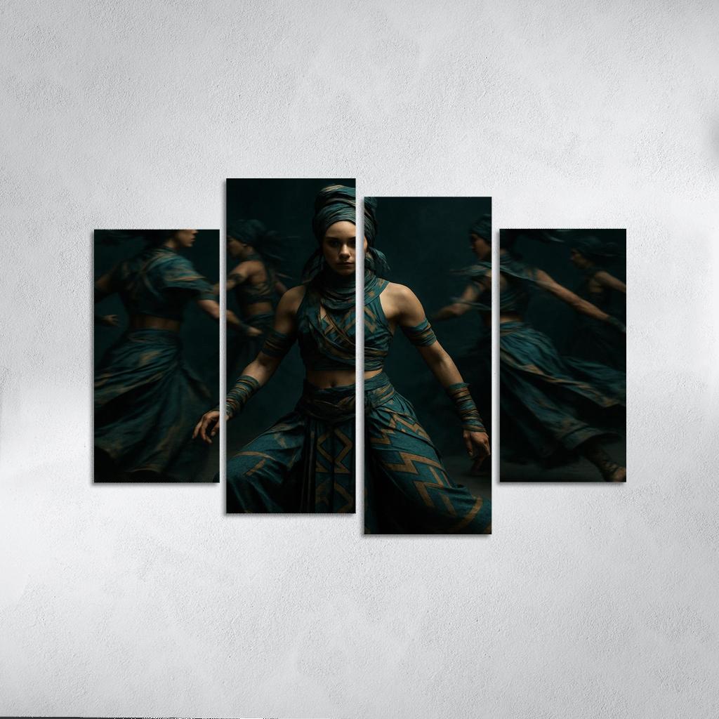 Neo Tribal Rhythmic Ritual wall decor