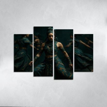 Neo Tribal Rhythmic Ritual wall decor