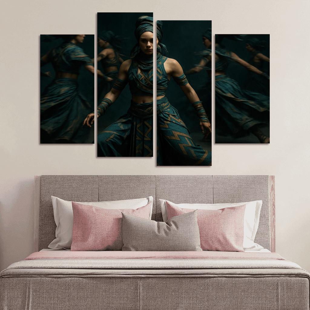 Neo Tribal Rhythmic Ritual wall decor