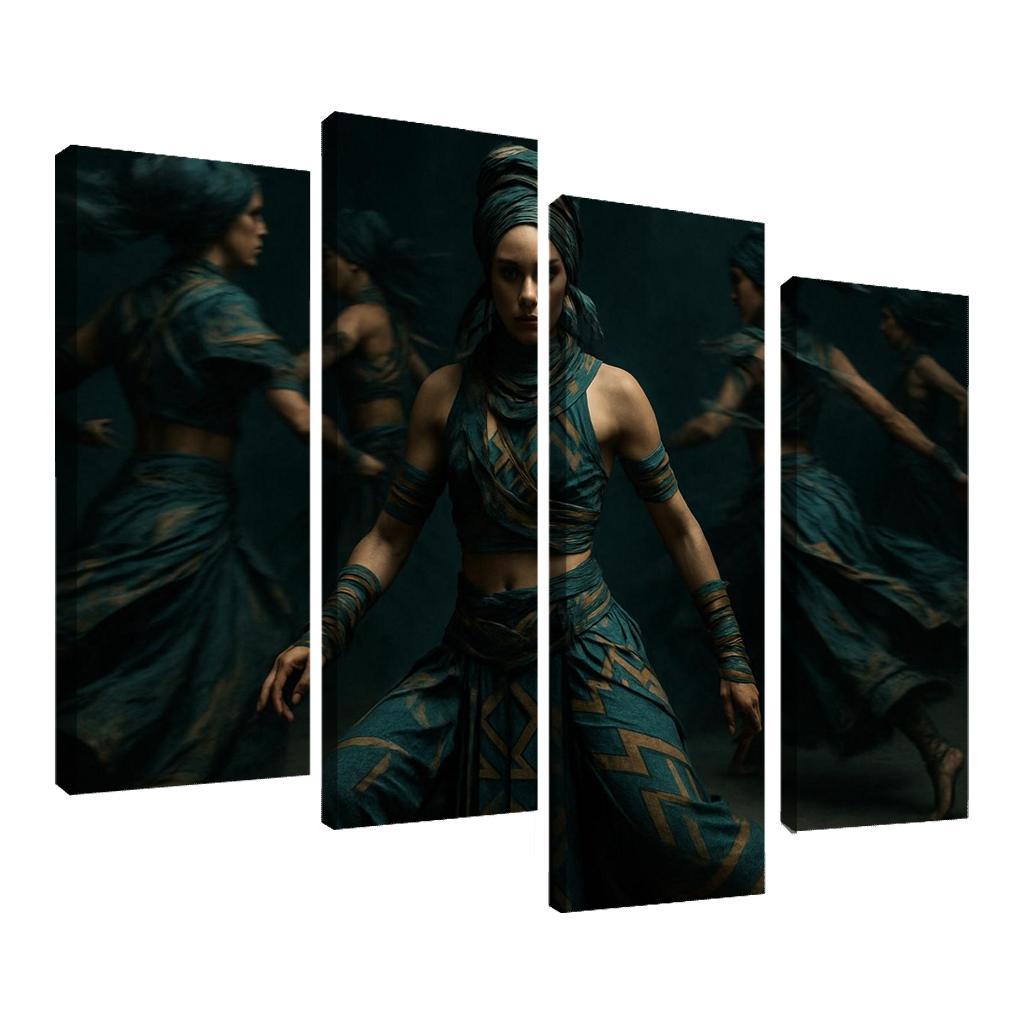 Neo Tribal Rhythmic Ritual wall decor