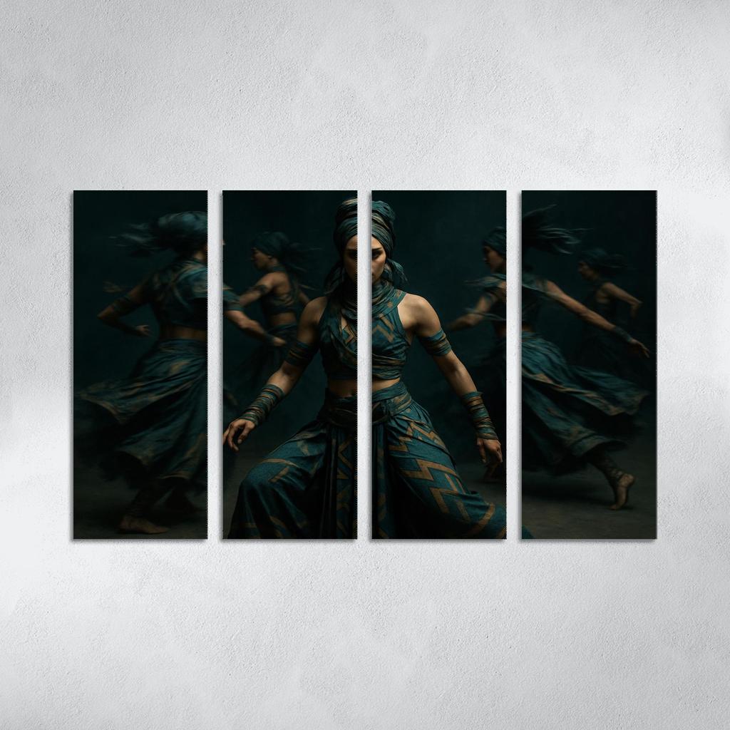 Neo Tribal Rhythmic Ritual wall decor