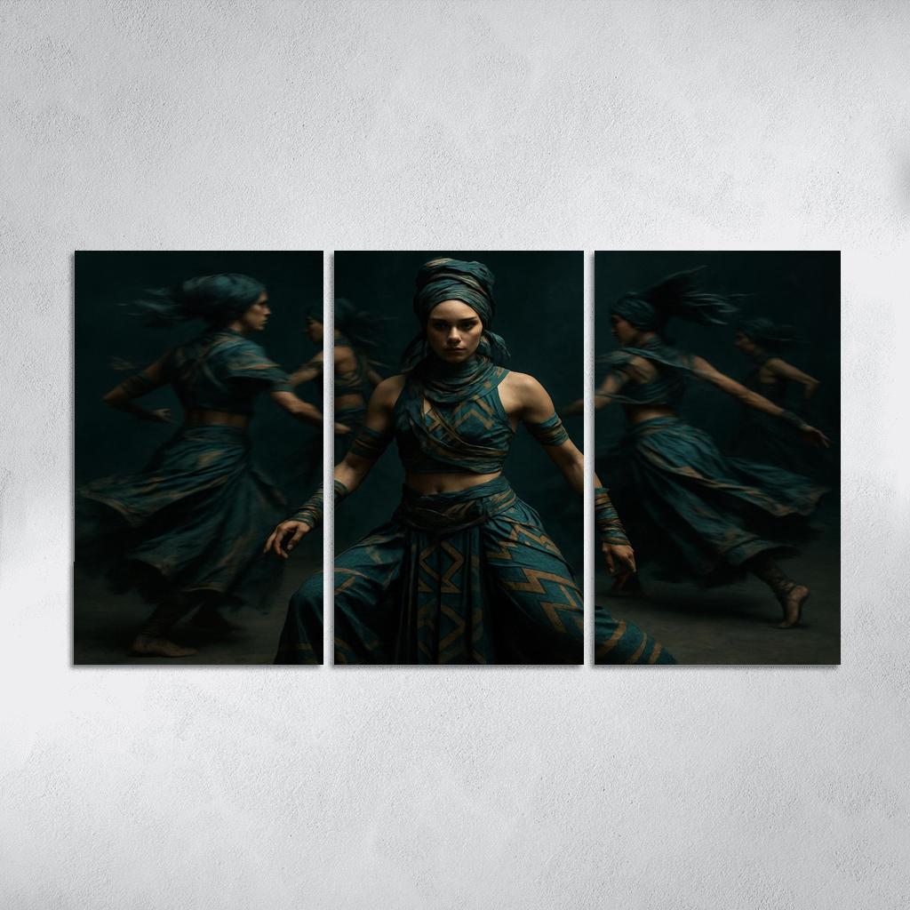 Neo Tribal Rhythmic Ritual wall decor