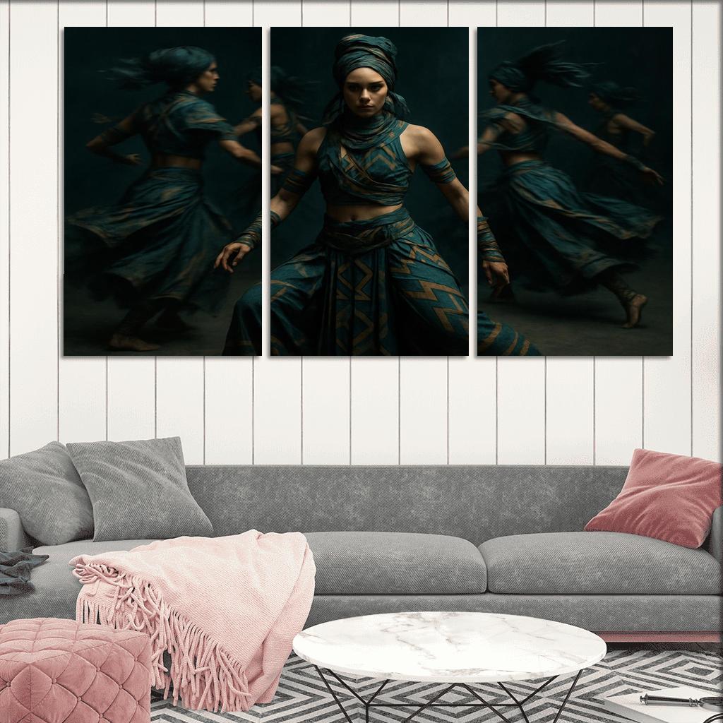 Neo Tribal Rhythmic Ritual wall decor