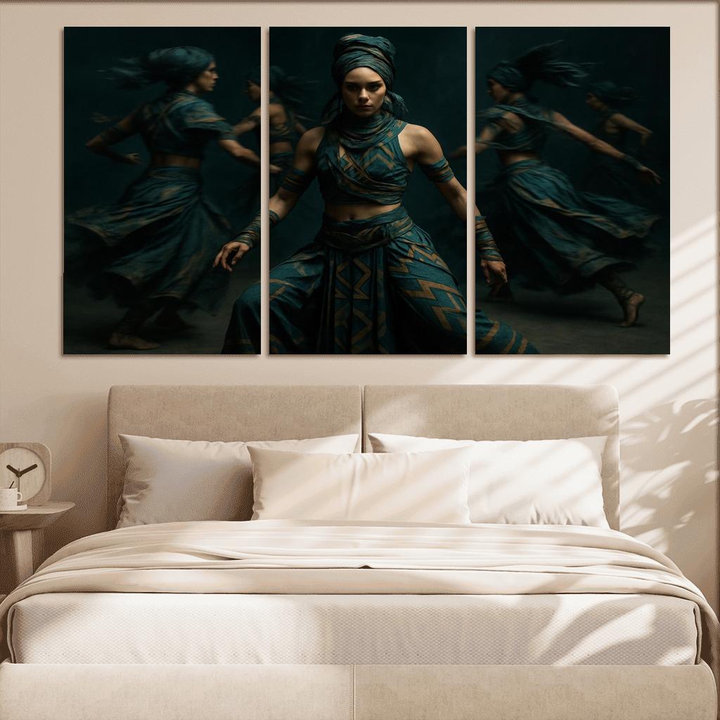 Neo Tribal Rhythmic Ritual wall decor