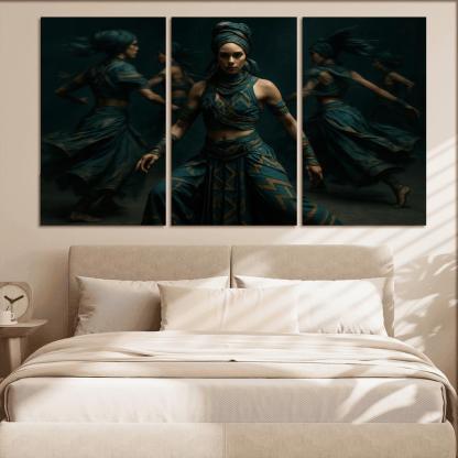 Neo Tribal Rhythmic Ritual wall decor