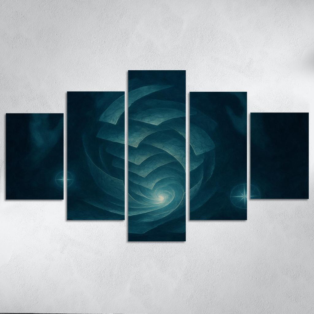 Cartography Of Quiet Storms abstract paintings frame