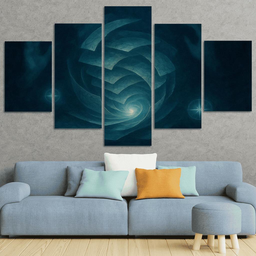 Cartography Of Quiet Storms abstract paintings frame