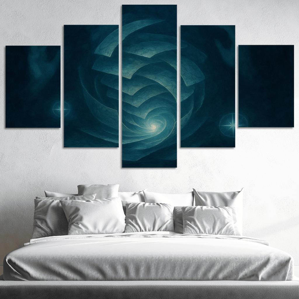 Cartography Of Quiet Storms abstract paintings frame
