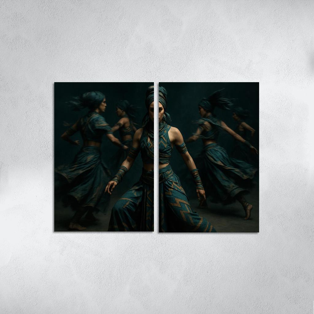 Neo Tribal Rhythmic Ritual wall decor